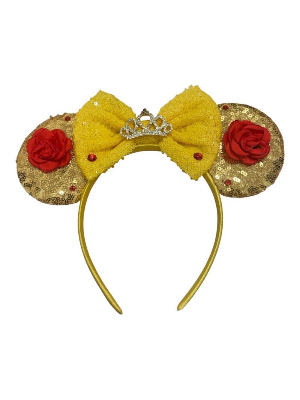 Yellow Sequin Princess Mouse Ear Headband Disney